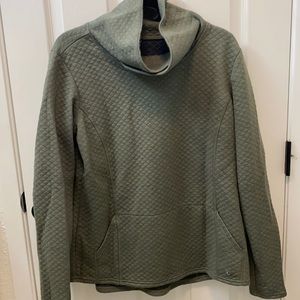 Kuhl funnel neck quilted sweatshirt